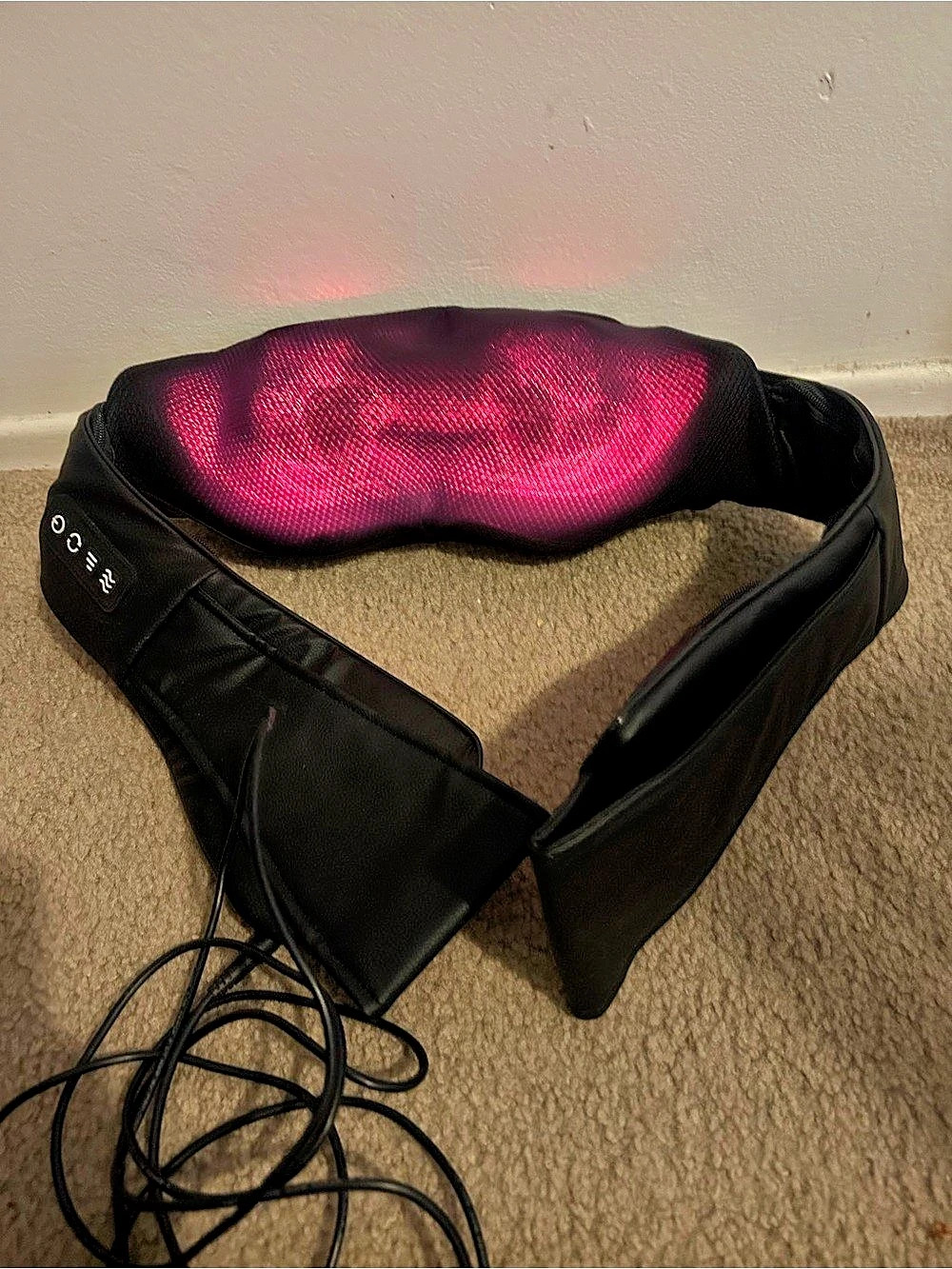 Nekteck Shiatsu Neck and Back Massager with Heat Black
